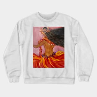 Hula Red Skirt Crewneck Sweatshirt